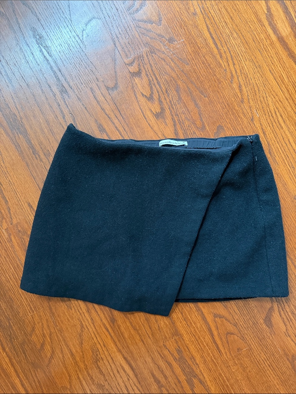Abercrombie & Fitch Black Wrap Mini Skirt
